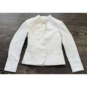 SOLD
Women's Loft Petite Chic Modern Classic Textured White Blazer 0 Petite